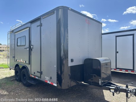 &lt;p&gt;&lt;span style=&quot;font-family: arial, helvetica, sans-serif; font-size: 16px;&quot;&gt;New 2024 8.5x16 Colorado Off Road Trailer for sale.&amp;nbsp; Trailer features:&lt;/span&gt;&lt;/p&gt;
&lt;p&gt;&lt;span style=&quot;font-family: arial, helvetica, sans-serif; font-size: 16px;&quot;&gt;2 - 5200lb. torsion axles with brakes&lt;/span&gt;&lt;br&gt;&lt;span style=&quot;font-family: arial, helvetica, sans-serif; font-size: 16px;&quot;&gt;16&quot; On center walls, ceiling, and floor&lt;br&gt;5x6 Awning on passenger side&lt;/span&gt;&lt;br&gt;&lt;span style=&quot;font-family: arial, helvetica, sans-serif; font-size: 16px;&quot;&gt;7 foot interior height&lt;/span&gt;&lt;br&gt;&lt;span style=&quot;font-family: arial, helvetica, sans-serif; font-size: 16px;&quot;&gt;Blackout package&lt;/span&gt;&lt;br&gt;&lt;span style=&quot;font-family: arial, helvetica, sans-serif; font-size: 16px;&quot;&gt;Front generator platform with enclosed box&lt;/span&gt;&lt;br&gt;&lt;span style=&quot;font-family: arial, helvetica, sans-serif; font-size: 16px;&quot;&gt;Rear ramp door with spring assist close and cam bars&lt;br&gt;Rear deck option&amp;nbsp;&lt;/span&gt;&lt;br&gt;&lt;span style=&quot;font-family: arial, helvetica, sans-serif; font-size: 16px;&quot;&gt;Side door with RV lock, cam bar&lt;br&gt;&lt;/span&gt;&lt;span style=&quot;font-family: arial, helvetica, sans-serif; font-size: 16px;&quot;&gt;Fold down rv step&lt;br&gt;Rubber Coin floor and ramp Nudo down&lt;/span&gt;&lt;br&gt;&lt;span style=&quot;font-family: arial, helvetica, sans-serif; font-size: 16px;&quot;&gt;Insulated walls and ceiling&lt;/span&gt;&lt;br&gt;&lt;span style=&quot;font-size: 16px; font-family: arial, helvetica, sans-serif;&quot;&gt;Aluminum wall and ceiling liner&lt;br&gt;32 inch Mudterrain tires&amp;nbsp;&lt;/span&gt;&lt;br&gt;&lt;span style=&quot;font-family: arial, helvetica, sans-serif;&quot;&gt;&lt;span style=&quot;font-size: 16px;&quot;&gt;30 amp power package with 4 interior outlets and 1 exterior GFI&lt;br&gt;&lt;/span&gt;&lt;span style=&quot;font-size: 16px;&quot;&gt;Detachable cord&amp;nbsp;&lt;br&gt;Removable coupler&lt;/span&gt;&lt;/span&gt;&lt;br&gt;&lt;span style=&quot;font-family: arial, helvetica, sans-serif; font-size: 16px;&quot;&gt;2 18x44 slider windows with screens&lt;/span&gt;&lt;br&gt;&lt;span style=&quot;font-family: arial, helvetica, sans-serif; font-size: 16px;&quot;&gt;4 D-rings&lt;/span&gt;&lt;br&gt;&lt;span style=&quot;font-family: arial, helvetica, sans-serif; font-size: 16px;&quot;&gt;A/C unit with heat strip&amp;nbsp;&lt;/span&gt;&lt;br&gt;&lt;span style=&quot;font-family: arial, helvetica, sans-serif; font-size: 16px;&quot;&gt;Battery and box with battery charger&lt;br&gt;8x6 Roof rack with ladder&amp;nbsp;&lt;/span&gt;&lt;br&gt;&lt;span style=&quot;font-family: arial, helvetica, sans-serif; font-size: 16px;&quot;&gt;6 LED interior puck lights&lt;/span&gt;&lt;br&gt;&lt;span style=&quot;font-family: arial, helvetica, sans-serif; font-size: 16px;&quot;&gt;2 LED interior 4 foot ceiling lights&lt;/span&gt;&lt;br&gt;&lt;span style=&quot;font-family: arial, helvetica, sans-serif; font-size: 16px;&quot;&gt;2 LED exterior spot/load lights&lt;/span&gt;&lt;br&gt;&lt;span style=&quot;font-family: arial, helvetica, sans-serif; font-size: 16px;&quot;&gt;2 LED exterior party lights&lt;/span&gt;&lt;br&gt;&lt;span style=&quot;font-family: arial, helvetica, sans-serif; font-size: 16px;&quot;&gt;LED exterior running lights&lt;/span&gt;&lt;br&gt;&lt;span style=&quot;font-family: arial, helvetica, sans-serif; font-size: 16px;&quot;&gt;Stabilizer jacks&lt;/span&gt;&lt;br&gt;&lt;span style=&quot;font-family: arial, helvetica, sans-serif; font-size: 16px;&quot;&gt;Triple tube tongue&lt;br&gt;3 Year Factory&amp;nbsp;Warranty&lt;br&gt;&lt;/span&gt;&lt;/p&gt;
&lt;p&gt;&lt;span style=&quot;font-family: arial, helvetica, sans-serif; font-size: 16px;&quot;&gt;Dealer Stock #16630&lt;/span&gt;&lt;br&gt;&lt;span style=&quot;font-family: arial, helvetica, sans-serif; font-size: 16px;&quot;&gt;Year: 2024&lt;/span&gt;&lt;br&gt;&lt;span style=&quot;font-family: arial, helvetica, sans-serif; font-size: 16px;&quot;&gt;Make: Cargo Craft&lt;/span&gt;&lt;br&gt;&lt;span style=&quot;font-family: arial, helvetica, sans-serif; font-size: 16px;&quot;&gt;Model: 8.5x16&lt;/span&gt;&lt;br&gt;&lt;span style=&quot;font-family: arial, helvetica, sans-serif; font-size: 16px;&quot;&gt;Color: Matte Gray Blackout&lt;/span&gt;&lt;br&gt;&lt;span style=&quot;font-family: arial, helvetica, sans-serif;&quot;&gt;Weight: 4200 lbs.&amp;nbsp;&lt;/span&gt;&lt;/p&gt;
&lt;p&gt;&lt;span style=&quot;font-family: arial, helvetica, sans-serif; font-size: 16px;&quot;&gt;Give us a call we would like to earn your business 303-688-8485 - Not near us? Shipping options available with great rates! Call to inquire.&lt;/span&gt;&lt;/p&gt;