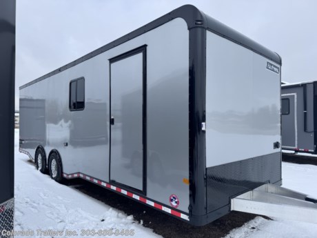 &lt;p&gt;&lt;span style=&quot;font-family: arial, helvetica, sans-serif; font-size: 18px;&quot;&gt;New 2024 8.5x28 Multi-use All Aluminium Car Hauler. Trailer features:&lt;/span&gt;&lt;/p&gt;
&lt;p&gt;&lt;span style=&quot;font-family: arial, helvetica, sans-serif; font-size: 18px;&quot;&gt;2 - 6000lb. torsion spread axles with electric brakes&lt;br&gt;Aluminum wheels and radial tires&lt;br&gt;Power coated blackout package and smooth skin exterior&lt;br&gt;Extended aluminum tongue&amp;nbsp;&lt;br&gt;Premium side escape door with removable interior fender&amp;nbsp;&lt;/span&gt;&lt;br&gt;&lt;span style=&quot;font-family: arial, helvetica, sans-serif; font-size: 14pt;&quot;&gt;Rear ramp door with spring assist close and transition flap&lt;br&gt;Side door with RV lock&lt;br&gt;Finished interior walls and ceiling&amp;nbsp;&lt;/span&gt;&lt;br&gt;&lt;span style=&quot;font-family: arial, helvetica, sans-serif; font-size: 14pt;&quot;&gt;Upper and lower black alumnium cabinets with black countertop&amp;nbsp;&lt;br&gt;2- 30in x 26in windows with screens&amp;nbsp;&lt;/span&gt;&lt;br&gt;&lt;span style=&quot;font-family: arial, helvetica, sans-serif; font-size: 14pt;&quot;&gt;30 amp power package with 4 interior outlets, twist lock plug, and detachable cord&lt;/span&gt;&lt;br&gt;&lt;span style=&quot;font-family: arial, helvetica, sans-serif; font-size: 14pt;&quot;&gt;Battery and box&lt;/span&gt;&lt;br&gt;&lt;span style=&quot;font-family: arial, helvetica, sans-serif; font-size: 14pt;&quot;&gt; 4 - Drings&lt;/span&gt;&lt;br&gt;&lt;span style=&quot;font-family: arial, helvetica, sans-serif; font-size: 14pt;&quot;&gt;15k mach 3 AC unit with heat strip&amp;nbsp;&lt;/span&gt;&lt;br&gt;&lt;span style=&quot;font-family: arial, helvetica, sans-serif; font-size: 14pt;&quot;&gt;Performance nudo floor and ramp&amp;nbsp;&lt;/span&gt;&lt;br&gt;&lt;span style=&quot;font-family: arial, helvetica, sans-serif; font-size: 18px;&quot;&gt;LED exterior running lights&lt;/span&gt;&lt;br&gt;&lt;span style=&quot;font-family: arial, helvetica, sans-serif; font-size: 18px;&quot;&gt;4 LED interior puck lights&lt;/span&gt;&lt;br&gt;&lt;span style=&quot;font-family: arial, helvetica, sans-serif; font-size: 18px;&quot;&gt;7&#39;4&quot;&amp;nbsp; interior height&amp;nbsp;&lt;/span&gt;&lt;br&gt;&lt;span style=&quot;font-family: arial, helvetica, sans-serif; font-size: 18px;&quot;&gt;2 Non power roof vents&lt;/span&gt;&lt;span style=&quot;font-family: arial, helvetica, sans-serif; font-size: 18px;&quot;&gt;&lt;br&gt;3 Year Factory Warranty&lt;/span&gt;&lt;br&gt;&lt;br&gt;&lt;/p&gt;
&lt;p&gt;&lt;span style=&quot;font-family: arial, helvetica, sans-serif; font-size: 18px;&quot;&gt;Dealer Stock #16649&lt;/span&gt;&lt;br&gt;&lt;span style=&quot;font-family: arial, helvetica, sans-serif; font-size: 18px;&quot;&gt;Year: 2024&lt;/span&gt;&lt;br&gt;&lt;span style=&quot;font-family: arial, helvetica, sans-serif; font-size: 18px;&quot;&gt;Make: Haulmark&amp;nbsp;&lt;/span&gt;&lt;br&gt;&lt;span style=&quot;font-family: arial, helvetica, sans-serif; font-size: 18px;&quot;&gt;Model: 8.5x28&lt;/span&gt;&lt;br&gt;&lt;span style=&quot;font-family: arial, helvetica, sans-serif; font-size: 18px;&quot;&gt;Color: Silver Blackout&lt;/span&gt;&lt;br&gt;&lt;span style=&quot;font-family: arial, helvetica, sans-serif; font-size: 18px;&quot;&gt;Weight: 5,110 lbs.&lt;br&gt;Payload Capacity: 6,890 lbs.&lt;/span&gt;&lt;/p&gt;
&lt;p&gt;&lt;span style=&quot;font-family: arial, helvetica, sans-serif; font-size: 18px;&quot;&gt;Give us a call we would like to earn your business 303-688-8485 - Not near us? Shipping options available with great rates! Call to inquire.&lt;/span&gt;&lt;/p&gt;