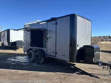 &lt;p&gt;&lt;span style=&quot;font-family: arial, helvetica, sans-serif; font-size: 16px;&quot;&gt;New 2024 7x16 Colorado OFF ROAD Toy Hauler. Trailer is equipped with the Moab package.&amp;nbsp; Trailer features:&lt;/span&gt;&lt;br&gt;&lt;br&gt;&lt;span style=&quot;font-family: arial, helvetica, sans-serif; font-size: 16px;&quot;&gt;2-3500lb. torsion axles with electric brakes&lt;/span&gt;&lt;br&gt;&lt;span style=&quot;font-family: arial, helvetica, sans-serif; font-size: 16px;&quot;&gt;Black out package&lt;/span&gt;&lt;br&gt;&lt;span style=&quot;font-family: arial, helvetica, sans-serif; font-size: 16px;&quot;&gt;32 inch Mudterrain tires&lt;/span&gt;&lt;br&gt;&lt;span style=&quot;font-family: arial, helvetica, sans-serif; font-size: 16px;&quot;&gt;16&quot; on center walls, ceiling, and floor&amp;nbsp;&lt;/span&gt;&lt;br&gt;&lt;span style=&quot;font-family: arial, helvetica, sans-serif; font-size: 16px;&quot;&gt;Front Generator Platform with enclosed box&lt;br&gt;4x6 Awning door&lt;/span&gt;&lt;br&gt;&lt;span style=&quot;font-family: arial, helvetica, sans-serif; font-size: 16px;&quot;&gt;7x6 Aluminum roof rack and ladder&lt;/span&gt;&lt;br&gt;&lt;span style=&quot;font-family: arial, helvetica, sans-serif; font-size: 16px;&quot;&gt;Side door with RV lock and cam bar&lt;/span&gt;&lt;br&gt;&lt;span style=&quot;font-family: arial, helvetica, sans-serif; font-size: 16px;&quot;&gt;Fold down RV Step at side door&lt;/span&gt;&lt;br&gt;&lt;span style=&quot;font-family: arial, helvetica, sans-serif; font-size: 16px;&quot;&gt;Rear ramp door with spring assist close&amp;nbsp;&lt;br&gt;Rear deck option&lt;/span&gt;&lt;br&gt;&lt;span style=&quot;font-family: arial, helvetica, sans-serif; font-size: 16px;&quot;&gt;7 foot interior height&lt;/span&gt;&lt;br&gt;&lt;span style=&quot;font-family: arial, helvetica, sans-serif; font-size: 16px;&quot;&gt;Rubber Coin floor and ramp Nudo down&lt;/span&gt;&lt;br&gt;&lt;span style=&quot;font-family: arial, helvetica, sans-serif; font-size: 16px;&quot;&gt;Insulated walls and ceiling&lt;/span&gt;&lt;br&gt;&lt;span style=&quot;font-family: arial, helvetica, sans-serif; font-size: 16px;&quot;&gt;Aluminum wall and ceiling liner&lt;/span&gt;&lt;br&gt;&lt;span style=&quot;font-family: arial, helvetica, sans-serif; font-size: 16px;&quot;&gt;2 - 18x44 slider windows with screens&lt;/span&gt;&lt;br&gt;&lt;span style=&quot;font-family: arial, helvetica, sans-serif; font-size: 16px;&quot;&gt;Battery and box with battery charger&lt;/span&gt;&lt;br&gt;&lt;span style=&quot;font-family: arial, helvetica, sans-serif; font-size: 16px;&quot;&gt;30 amp power package with 4 interior outlets and 1 exterior GFI outlet&lt;br&gt;&lt;/span&gt;&lt;span style=&quot;font-family: arial, helvetica, sans-serif; font-size: 16px;&quot;&gt;Detachable cord&lt;/span&gt;&lt;br&gt;&lt;span style=&quot;font-family: arial, helvetica, sans-serif; font-size: 16px;&quot;&gt;Removable Coupler&lt;/span&gt;&lt;br&gt;&lt;span style=&quot;font-family: arial, helvetica, sans-serif; font-size: 16px;&quot;&gt;A/C unit with heat strip&lt;/span&gt;&lt;br&gt;&lt;span style=&quot;font-family: arial, helvetica, sans-serif; font-size: 16px;&quot;&gt;Deluxe 12 volt fan &lt;/span&gt;&lt;br&gt;&lt;span style=&quot;font-family: arial, helvetica, sans-serif; font-size: 16px;&quot;&gt;4 D-rings&lt;/span&gt;&lt;br&gt;&lt;span style=&quot;font-family: arial, helvetica, sans-serif; font-size: 16px;&quot;&gt;2 - 4 foot LED interior ceiling lights&lt;/span&gt;&lt;br&gt;&lt;span style=&quot;font-family: arial, helvetica, sans-serif; font-size: 16px;&quot;&gt;2 LED exterior party lights&lt;/span&gt;&lt;br&gt;&lt;span style=&quot;font-family: arial, helvetica, sans-serif; font-size: 16px;&quot;&gt;2 LED exterior spot/load lights&lt;/span&gt;&lt;br&gt;&lt;span style=&quot;font-family: arial, helvetica, sans-serif; font-size: 16px;&quot;&gt;7 LED interior puck lights&lt;/span&gt;&lt;br&gt;&lt;span style=&quot;font-family: arial, helvetica, sans-serif; font-size: 16px;&quot;&gt;3 year factory warranty&lt;/span&gt;&lt;/p&gt;
&lt;p&gt;&lt;span style=&quot;font-family: arial, helvetica, sans-serif; font-size: 16px;&quot;&gt;Dealer Stock #16474&lt;/span&gt;&lt;br&gt;&lt;span style=&quot;font-family: arial, helvetica, sans-serif; font-size: 16px;&quot;&gt;Year: 2024&lt;/span&gt;&lt;br&gt;&lt;span style=&quot;font-family: arial, helvetica, sans-serif; font-size: 16px;&quot;&gt;Make: Off Road&amp;nbsp;&lt;/span&gt;&lt;br&gt;&lt;span style=&quot;font-family: arial, helvetica, sans-serif; font-size: 16px;&quot;&gt;Model: 7x16&lt;/span&gt;&lt;br&gt;&lt;span style=&quot;font-family: arial, helvetica, sans-serif; font-size: 16px;&quot;&gt;Color: Matte Gray Blackout&amp;nbsp;&lt;/span&gt;&lt;br&gt;&lt;span style=&quot;font-family: arial, helvetica, sans-serif; font-size: 16px;&quot;&gt;Weight: 3800lbs.&lt;br&gt;&lt;/span&gt;&lt;span style=&quot;font-family: arial, helvetica, sans-serif; font-size: 16px;&quot;&gt;Payload Capacity: 3200lbs.&lt;/span&gt;&lt;/p&gt;
&lt;p&gt;&lt;span style=&quot;font-family: arial, helvetica, sans-serif; font-size: 16px;&quot;&gt;Give us a call we would like to earn your business 303-688-8485&lt;/span&gt;&lt;/p&gt;