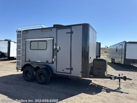 &lt;p&gt;&lt;span style=&quot;font-size: 16px; font-family: arial, helvetica, sans-serif;&quot;&gt;New 2024 7x14 Colorado OFF ROAD Trailer. Trailer is equipped with the Moab package.&amp;nbsp; Trailer features:&lt;br&gt;&lt;br&gt;&lt;/span&gt;&lt;span style=&quot;font-size: 16px; font-family: arial, helvetica, sans-serif;&quot;&gt;2-3500lb. torsion axles with electric brakes&lt;/span&gt;&lt;br&gt;&lt;span style=&quot;font-size: 16px; font-family: arial, helvetica, sans-serif;&quot;&gt;Black out package&lt;/span&gt;&lt;br&gt;&lt;span style=&quot;font-family: arial, helvetica, sans-serif; font-size: 16px;&quot;&gt;32 inch&amp;nbsp;&lt;/span&gt;Mudterrain&lt;span style=&quot;font-family: arial, helvetica, sans-serif; font-size: 16px;&quot;&gt;&amp;nbsp;tires&lt;/span&gt;&lt;br&gt;&lt;span style=&quot;font-size: 16px; font-family: arial, helvetica, sans-serif;&quot;&gt;16&quot; on center walls, floor and ceiling&lt;/span&gt;&lt;br&gt;&lt;span style=&quot;font-size: 16px; font-family: arial, helvetica, sans-serif;&quot;&gt;7x6 aluminum roof rack with ladder&lt;/span&gt;&lt;br&gt;&lt;span style=&quot;font-size: 16px; font-family: arial, helvetica, sans-serif;&quot;&gt;Front Generator Platform with enclosed box&lt;/span&gt;&lt;br&gt;&lt;span style=&quot;font-size: 16px; font-family: arial, helvetica, sans-serif;&quot;&gt;Drop down stabilizer jacks&lt;/span&gt;&lt;br&gt;&lt;span style=&quot;font-size: 16px; font-family: arial, helvetica, sans-serif;&quot;&gt;Side door with RV lock and cam bar&lt;/span&gt;&lt;br&gt;&lt;span style=&quot;font-size: 16px; font-family: arial, helvetica, sans-serif;&quot;&gt;Fold down RV Step at side door&lt;/span&gt;&lt;br&gt;&lt;span style=&quot;font-size: 16px; font-family: arial, helvetica, sans-serif;&quot;&gt;Rear ramp door with spring assist close and rear deck option with cam bars&lt;/span&gt;&lt;br&gt;&lt;span style=&quot;font-size: 16px; font-family: arial, helvetica, sans-serif;&quot;&gt;7 foot interior height&lt;/span&gt;&lt;br&gt;&lt;span style=&quot;font-size: 16px; font-family: arial, helvetica, sans-serif;&quot;&gt;Rubber coin floor and ramp with Nudo down&lt;/span&gt;&lt;br&gt;&lt;span style=&quot;font-size: 16px; font-family: arial, helvetica, sans-serif;&quot;&gt;Insulated walls and ceiling&lt;/span&gt;&lt;br&gt;&lt;span style=&quot;font-size: 16px; font-family: arial, helvetica, sans-serif;&quot;&gt;Aluminum wall and ceiling liner&lt;/span&gt;&lt;br&gt;&lt;span style=&quot;font-size: 16px; font-family: arial, helvetica, sans-serif;&quot;&gt;2 - 18x44 slider windows with screens in rear&lt;br&gt;4x6 Awning door&lt;br&gt;&lt;/span&gt;&lt;span style=&quot;font-size: 16px; font-family: arial, helvetica, sans-serif;&quot;&gt;Battery and box with battery charger&lt;br&gt;Detachable cord&amp;nbsp;&lt;/span&gt;&lt;br&gt;&lt;span style=&quot;font-size: 16px; font-family: arial, helvetica, sans-serif;&quot;&gt;30 amp power package with 4 interior outlets and 1 exterior GFI outlet&lt;/span&gt;&lt;br&gt;&lt;span style=&quot;font-size: 16px; font-family: arial, helvetica, sans-serif;&quot;&gt;A/C unit with heat strip&lt;/span&gt;&lt;br&gt;&lt;span style=&quot;font-size: 16px; font-family: arial, helvetica, sans-serif;&quot;&gt;Deluxe 12 volt fan&amp;nbsp;&lt;/span&gt;&lt;br&gt;&lt;span style=&quot;font-size: 16px; font-family: arial, helvetica, sans-serif;&quot;&gt;4 D-rings&lt;/span&gt;&lt;br&gt;&lt;span style=&quot;font-size: 16px; font-family: arial, helvetica, sans-serif;&quot;&gt;2 - 4 foot LED interior ceiling lights&lt;/span&gt;&lt;br&gt;&lt;span style=&quot;font-size: 16px; font-family: arial, helvetica, sans-serif;&quot;&gt;2 LED exterior party lights&lt;/span&gt;&lt;br&gt;&lt;span style=&quot;font-size: 16px; font-family: arial, helvetica, sans-serif;&quot;&gt;2 LED exterior spot/load lights&lt;/span&gt;&lt;br&gt;&lt;span style=&quot;font-size: 16px; font-family: arial, helvetica, sans-serif;&quot;&gt;6 LED interior puck lights&lt;/span&gt;&lt;br&gt;&lt;span style=&quot;font-size: 16px; font-family: arial, helvetica, sans-serif;&quot;&gt;3 year factory warranty&lt;/span&gt;&lt;/p&gt;
&lt;p&gt;&lt;span style=&quot;font-size: 16px; font-family: arial, helvetica, sans-serif;&quot;&gt;Dealer Stock #16713&lt;/span&gt;&lt;br&gt;&lt;span style=&quot;font-size: 16px; font-family: arial, helvetica, sans-serif;&quot;&gt;Year: 2024&lt;/span&gt;&lt;br&gt;&lt;span style=&quot;font-size: 16px; font-family: arial, helvetica, sans-serif;&quot;&gt;Make: Cargo Craft&lt;/span&gt;&lt;br&gt;&lt;span style=&quot;font-size: 16px; font-family: arial, helvetica, sans-serif;&quot;&gt;Model: 7x14&lt;/span&gt;&lt;br&gt;&lt;span style=&quot;font-size: 16px; font-family: arial, helvetica, sans-serif;&quot;&gt;Color: Matte Gray Blackout&amp;nbsp;&lt;/span&gt;&lt;br&gt;&lt;span style=&quot;font-size: 16px; font-family: arial, helvetica, sans-serif;&quot;&gt;Weight: 3700lbs.&lt;/span&gt;&lt;/p&gt;
&lt;p&gt;&lt;span style=&quot;font-size: 16px; font-family: arial, helvetica, sans-serif;&quot;&gt;Give us a call we would like to earn your business 303-688-8485 - Family owned and operated. Shipping options available with great rates! Call to inquire.&amp;nbsp;&lt;/span&gt;&lt;/p&gt;
&lt;p&gt;&amp;nbsp;&lt;/p&gt;
&lt;p&gt;&amp;nbsp;&lt;/p&gt;