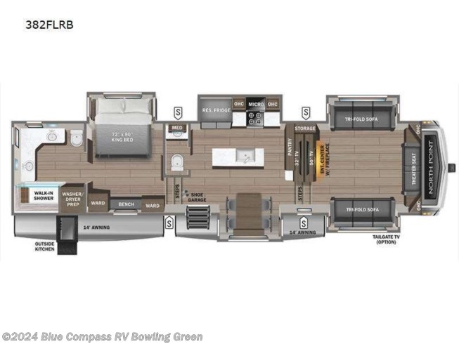 2024 Jayco North Point 382FLRB - New Fifth Wheel For Sale by Blue Compass RV Bowling Green in Bowling Green, Kentucky