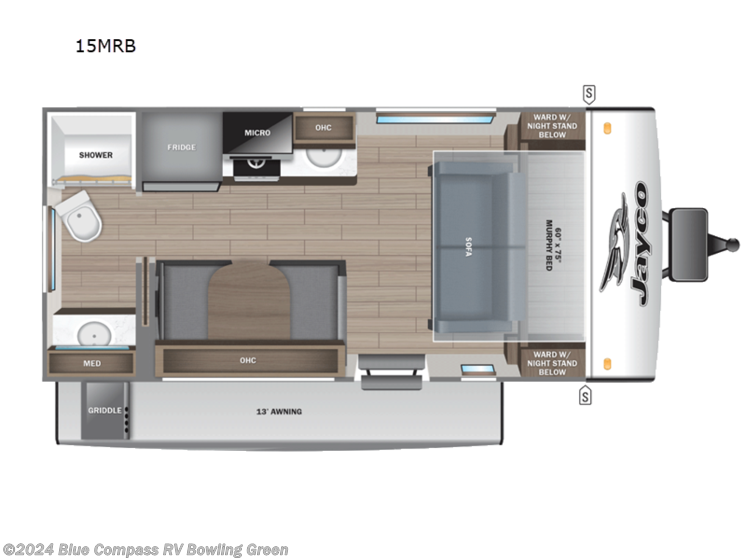 New 2025 Jayco Jay Feather Air 15MRB available in Bowling Green, Kentucky