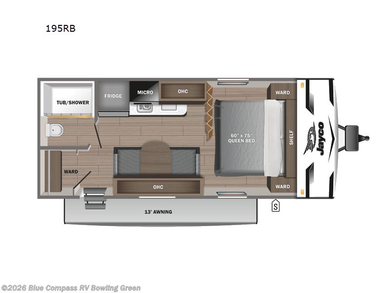 2024 Jayco Jay Flight SLX 195RB - Used Travel Trailer For Sale by Blue Compass RV Bowling Green in Bowling Green, Kentucky