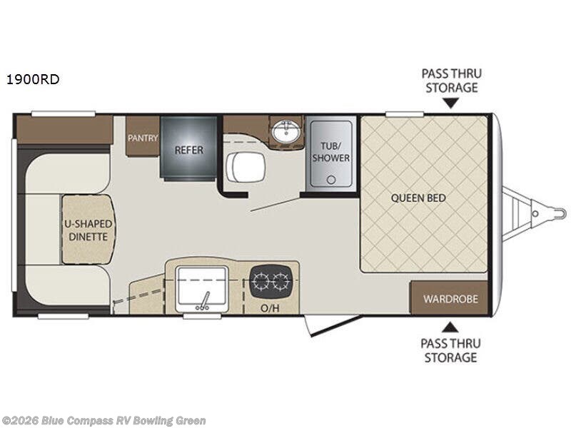 2018 Keystone Bullet Crossfire 1900RD - Used Travel Trailer For Sale by Blue Compass RV Bowling Green in Bowling Green, Kentucky