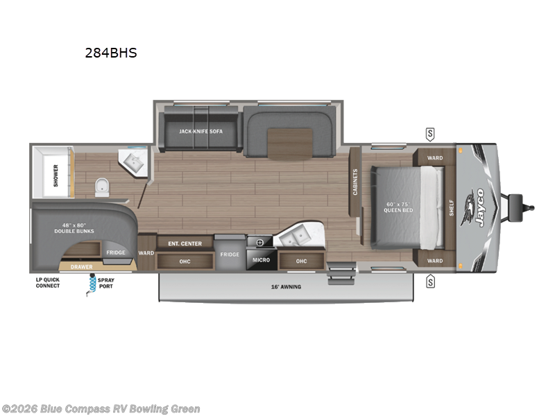 2026 Jayco Jay Flight SLX 284BHS - New Travel Trailer For Sale by Blue Compass RV Bowling Green in Bowling Green, Kentucky features Slideout