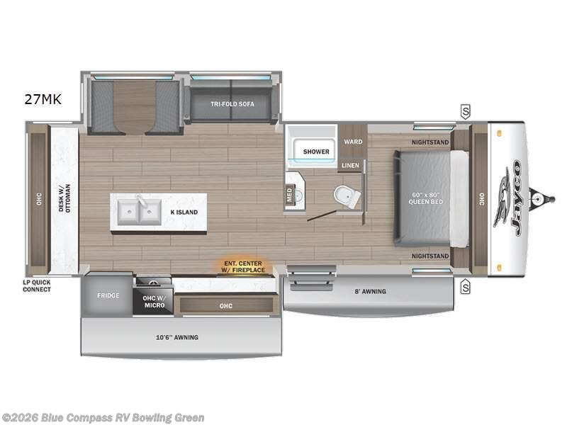 2026 Jayco Jay Feather 27MK - New Travel Trailer For Sale by Blue Compass RV Bowling Green in Bowling Green, Kentucky features Slideout
