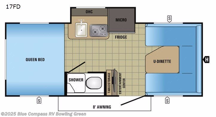 2017 Jayco Hummingbird 17FD - Used Travel Trailer For Sale by Blue Compass RV Bowling Green in Bowling Green, Kentucky features Slideout