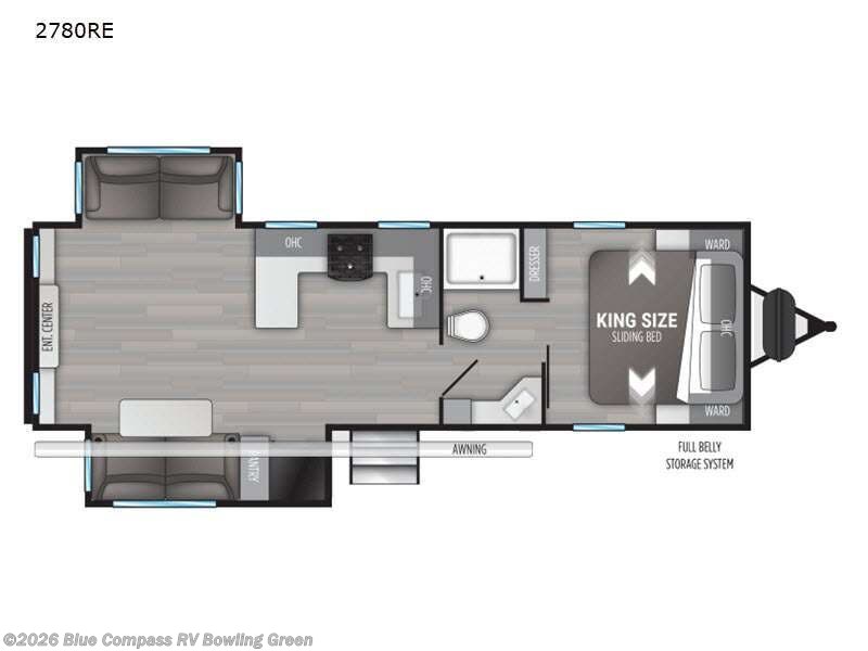 2021 Cruiser RV MPG 2780RE - Used Travel Trailer For Sale by Blue Compass RV Bowling Green in Bowling Green, Kentucky features Slideout