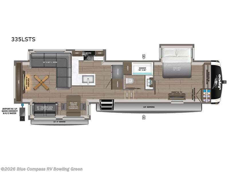 2026 Jayco Eagle 335LSTS - New Fifth Wheel For Sale by Blue Compass RV Bowling Green in Bowling Green, Kentucky features Slideout