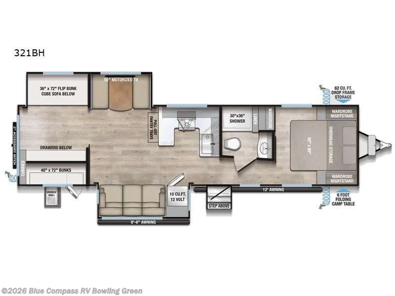 2026 Alliance RV Delta 321BH - New Travel Trailer For Sale by Blue Compass RV Bowling Green in Bowling Green, Kentucky features Slideout