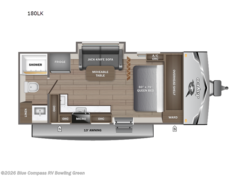 2026 Jayco Jay Flight SLX 180LK - New Travel Trailer For Sale by Blue Compass RV Bowling Green in Bowling Green, Kentucky features Slideout
