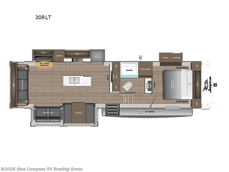 2027 Jayco Eagle SLE 30RLT - New Fifth Wheel For Sale by Blue Compass RV Bowling Green in Bowling Green, Kentucky features Slideout