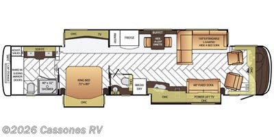 Floorplan of 2015 Newmar Essex 4503