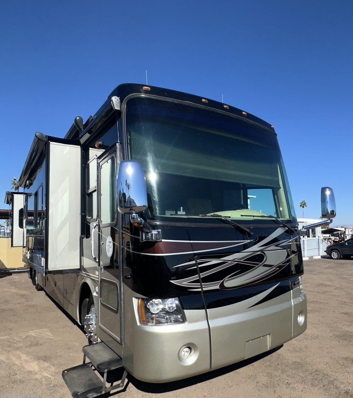 2010 Tiffin Phaeton 42QBH - Used Diesel Pusher For Sale by Cassones RV in Mesa, Arizona features Air Conditioning, Leveling Jacks, Generator, 50 Amp Service, Bath & 1/2