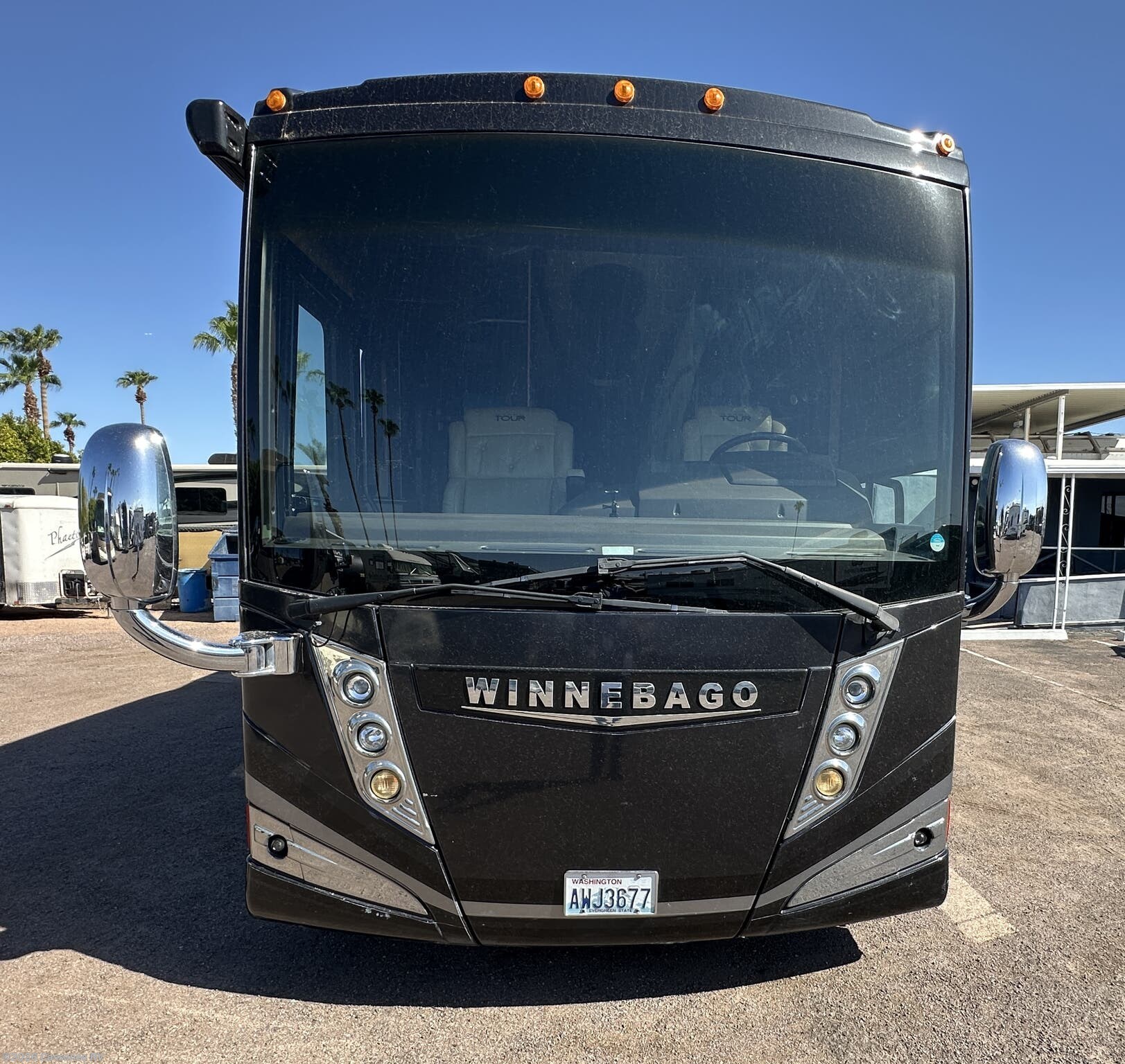 2015 Winnebago Grand Tour 42QL - New Diesel Pusher For Sale by Cassones RV in Mesa, Arizona features Stainless Appliances, In-Motion Satellite Dish, Converter, Generator, Icemaker