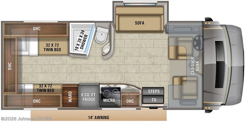 2020 Jayco Melbourne Prestige 24TP - Used Class C For Sale by Johnson RV Fife in Fife, Washington