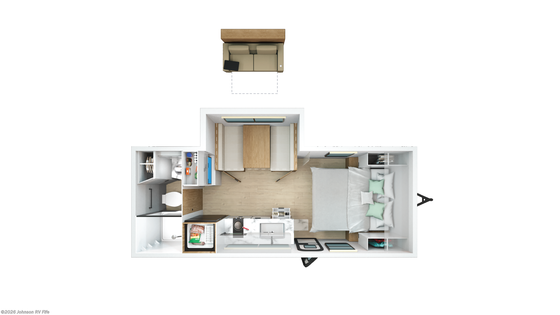 New 2026 Winnebago Micro Minnie 2108FBS available in Fife, Washington