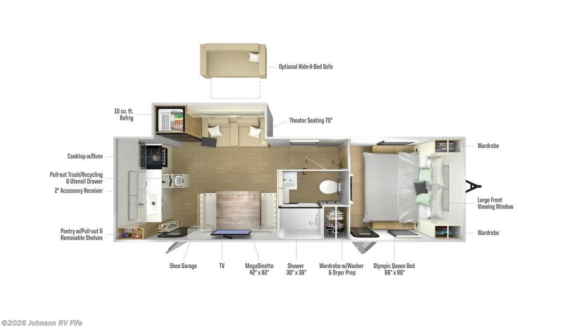 2026 Winnebago Thrive 24RKS - New Travel Trailer For Sale by Johnson RV Fife in Fife, Washington