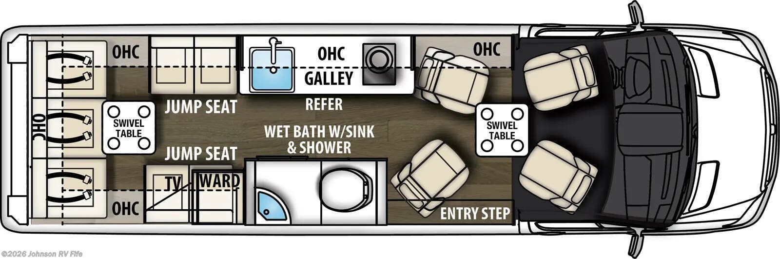 2026 COACHMEN GALLERIA 24QM AWD Floorplan