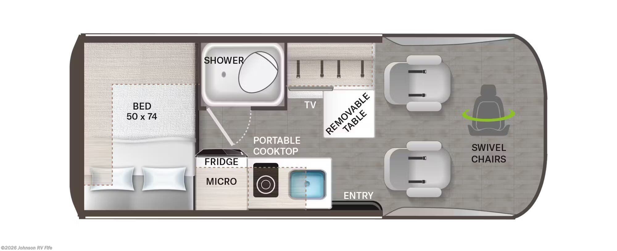 2026 Thor Motor Coach TRANQUILITY 19M Floorplan