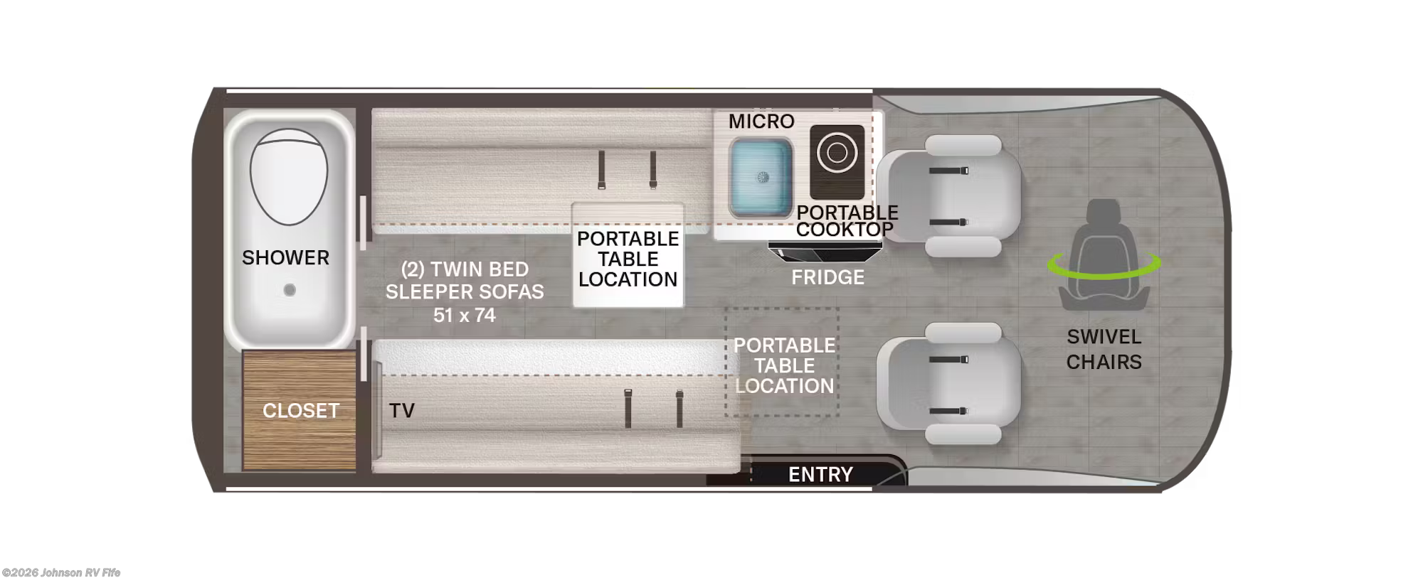 2026 Thor Motor Coach TALAVERA 1930 Floorplan