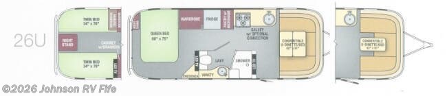 2016 AIRSTREAM FLYING CLOUD 26 Floorplan