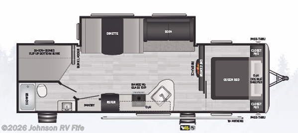 2021 KEYSTONE SPRINGDALE 282BHWE Floorplan
