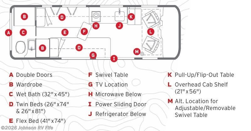 2020 WINNEBAGO BOLDT 70KL Floorplan