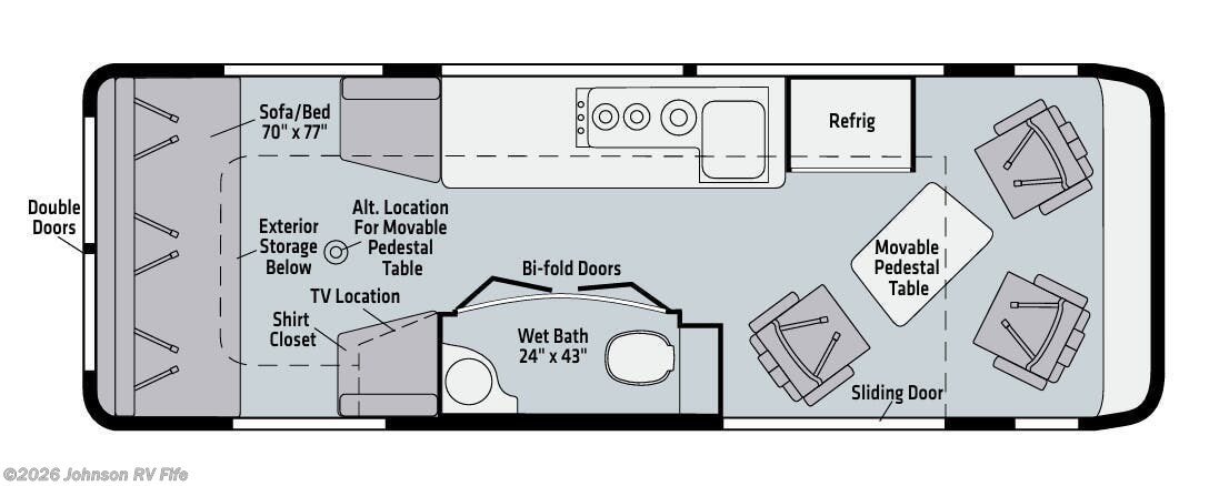 2022 WINNEBAGO ERA 70B 4X4 Floorplan
