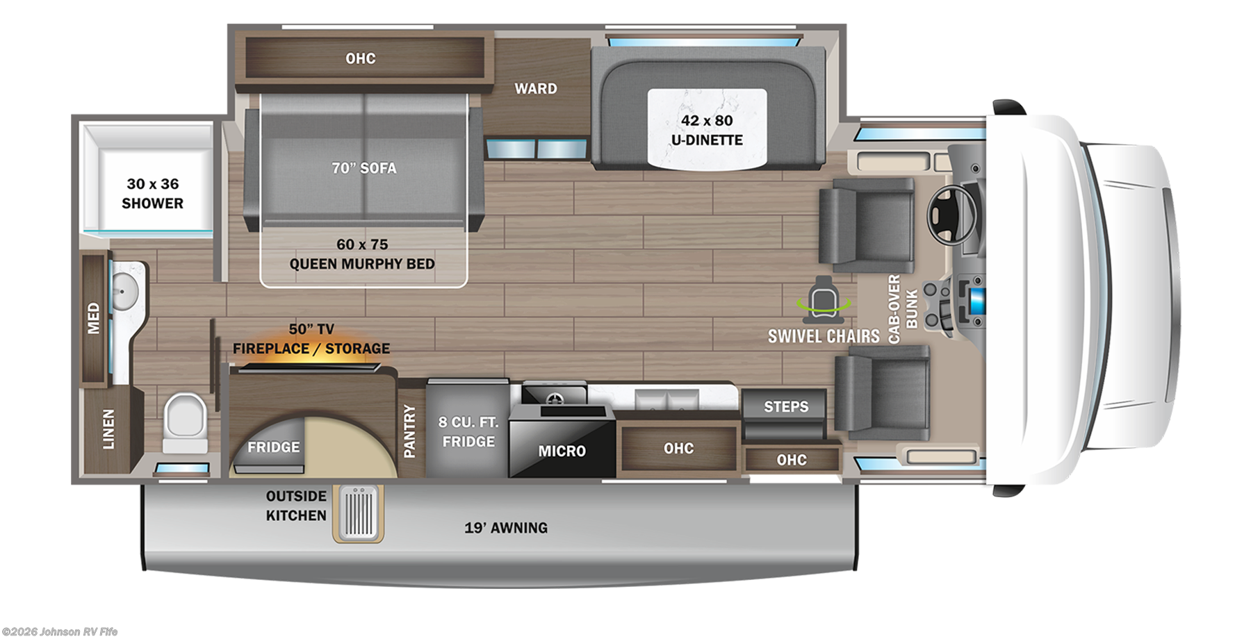 2023 JAYCO REDHAWK 26M Floorplan