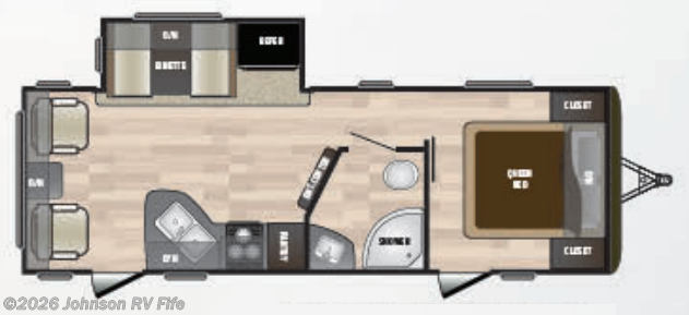 2018 KEYSTONE Hideout LHS 24LHSWE Floorplan