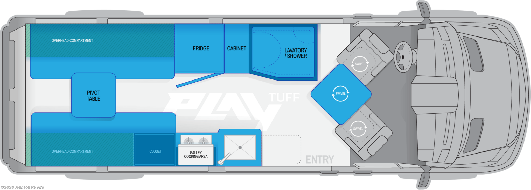2026 ROADTREK PLAY TUFF SL POP TOP Floorplan