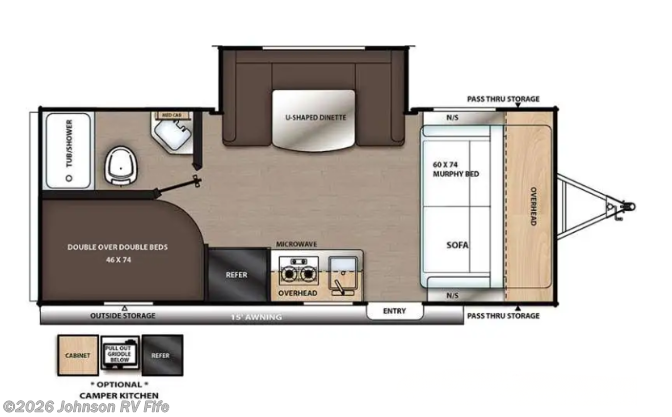 2021 Coachmen Catalina Summit Series 7 SUMMIT 184BHS Floorplan