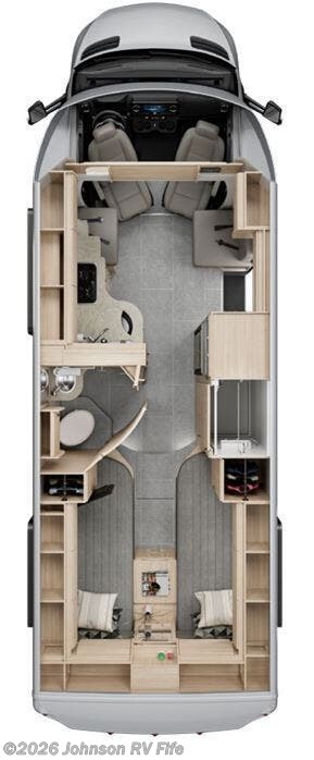 2025 LEISURE TRAVEL Unity U24TB Floorplan