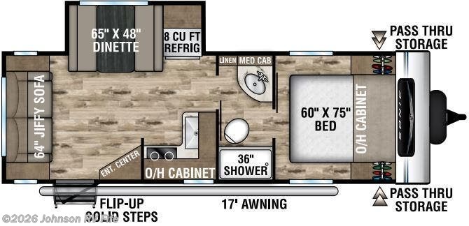 2022 VENTURE Sonic 231VRL Floorplan