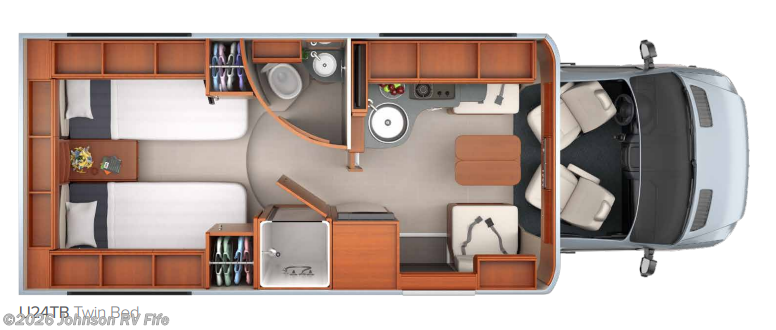 2016 LEISURE TRAVEL Unity 24TB Floorplan