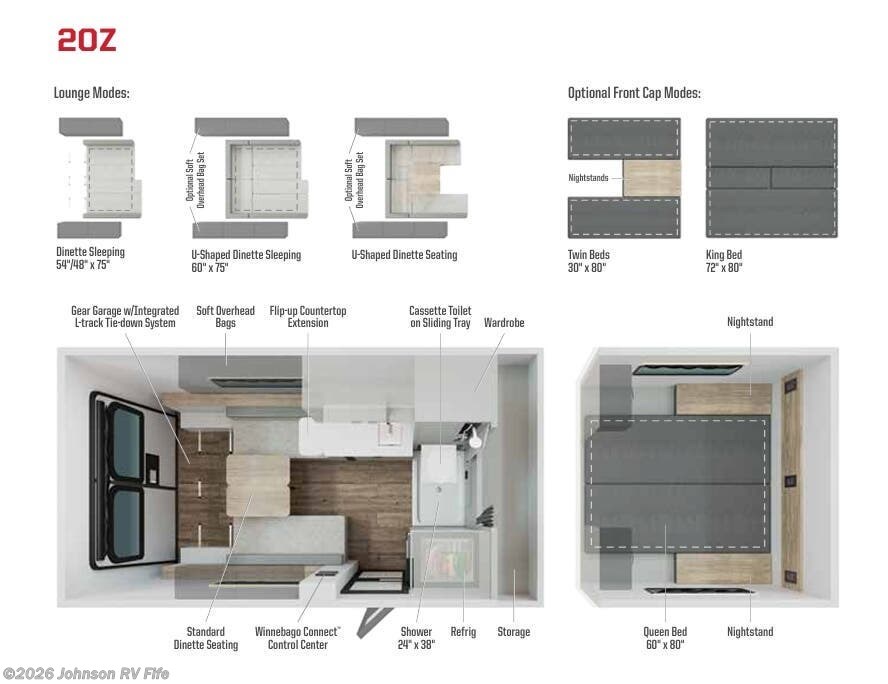 2027 WINNEBAGO ARKA 20Z Floorplan