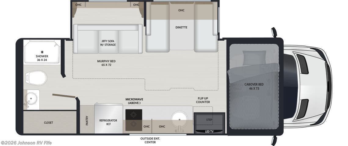 2027 RENEGADE Vienna 25RMC Floorplan