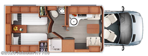 2018 LEISURE TRAVEL Unity 24TB Floorplan