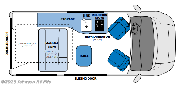 2022 PLEASURE-WAY Tofino TOFINO Floorplan