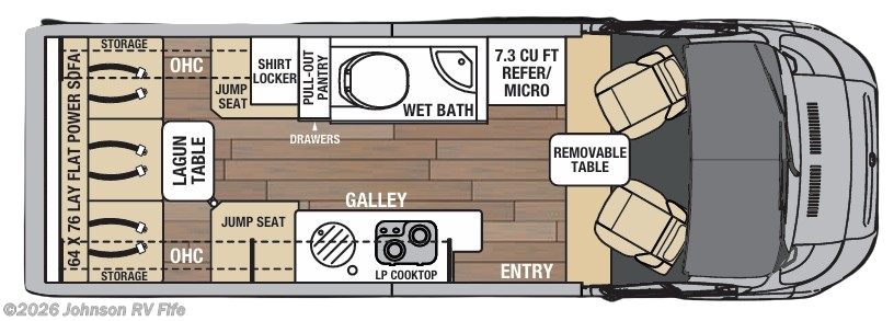 2022 COACHMAN Nova 20C LI3 Floorplan