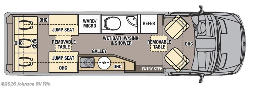 2019 COACHMEN Galleria 24FL Floorplan