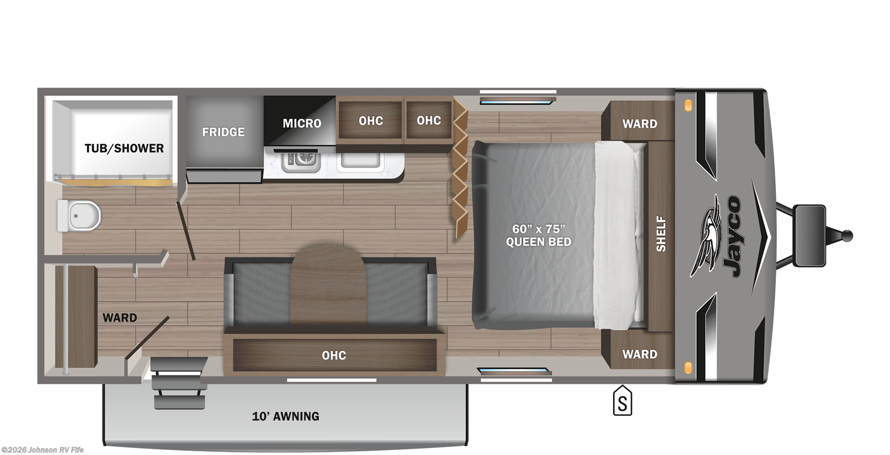 2023 JAYCO Jay Flight SLX JAYFLIGHT 195RB Floorplan