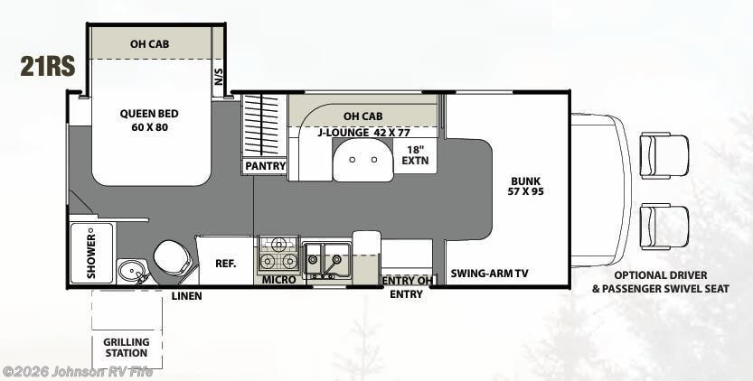 2017 COACHMEN Freelander 21RS Floorplan