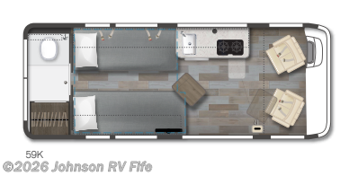 2023 WINNEBAGO Travato 59K Floorplan
