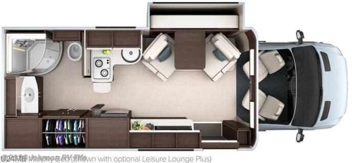 2017 LEISURE TRAVEL Wonder 24MB Floorplan