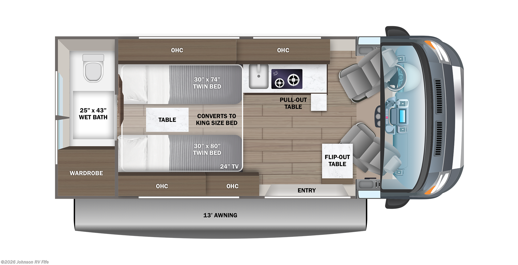 2024 JAYCO Swift 20T Li Floorplan