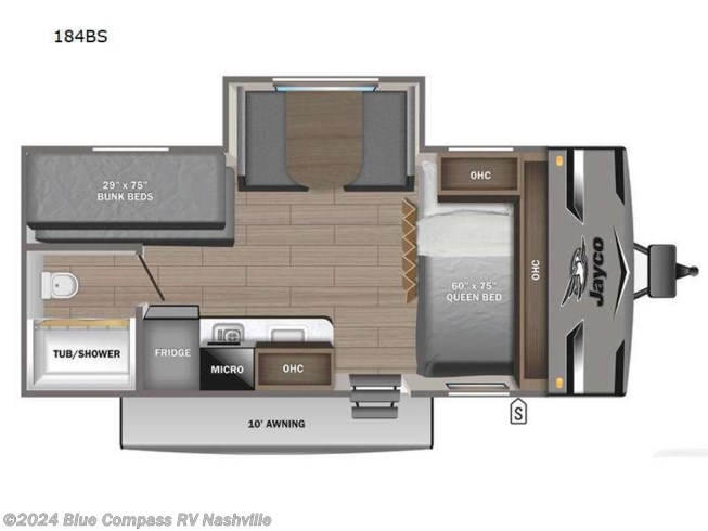2024 Jayco Jay Flight SLX 184BS - New Travel Trailer For Sale by Blue Compass RV Nashville in Lebanon, Tennessee