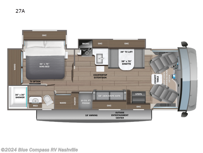2024 Jayco Alante 27A - New Class A For Sale by Blue Compass RV Nashville in Lebanon, Tennessee