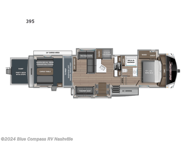 2024 Jayco Seismic 395 - New Toy Hauler For Sale by Blue Compass RV Nashville in Lebanon, Tennessee